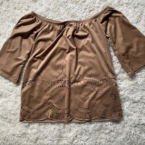 Charlotte Russe 3/4 Sleeve crop top